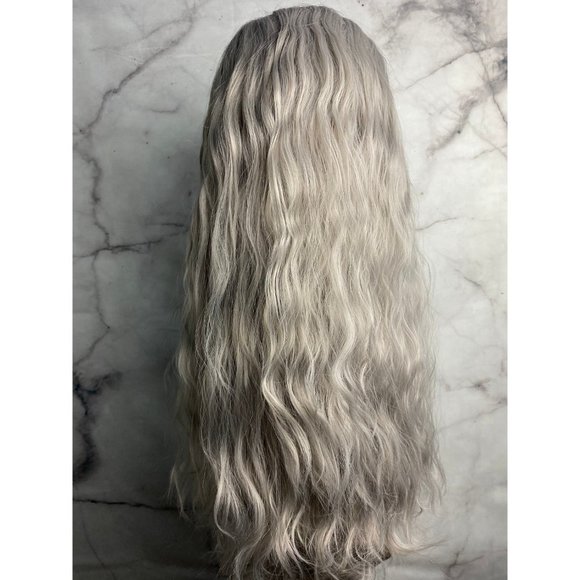 Gray Wig Kinky Curly Wigs - Picture 2 of 7